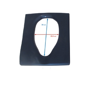 Asiento acolchado abierto