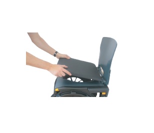 Asiento acolchado cerrado